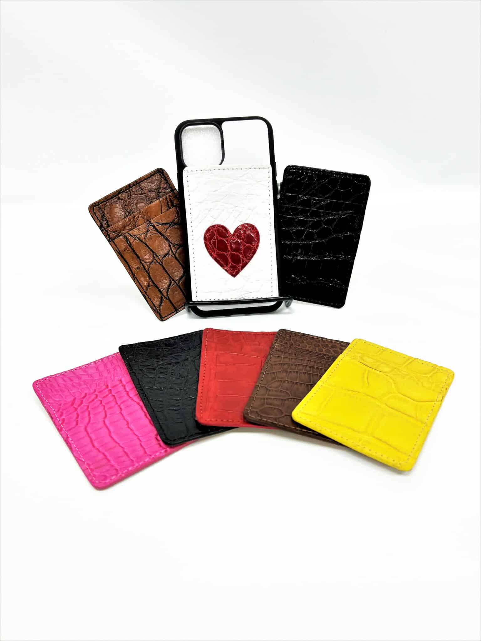 Adhesive Phone Card Case Bayou Land Leather