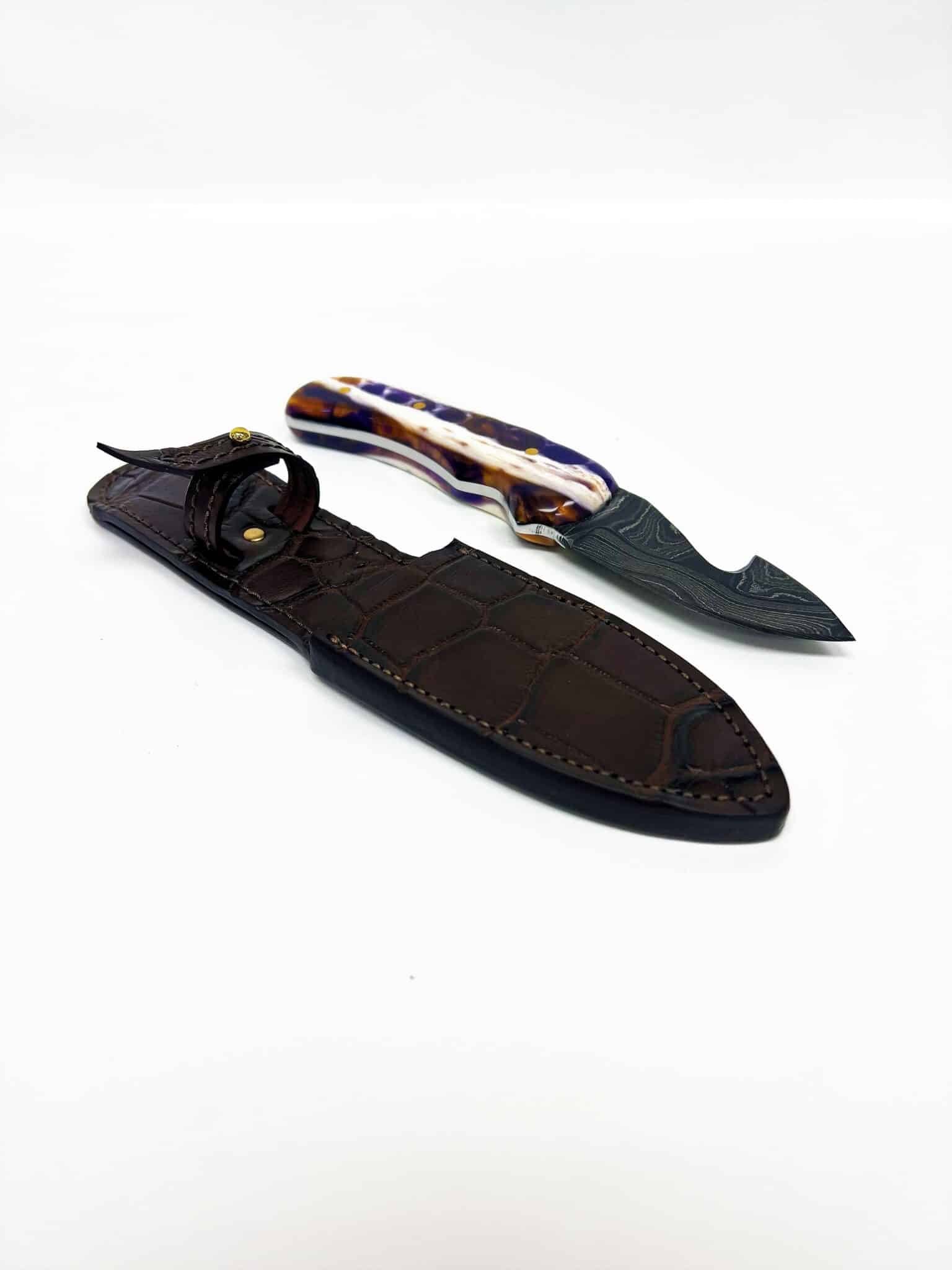 Small Knife Sheath Bayou Land Leather