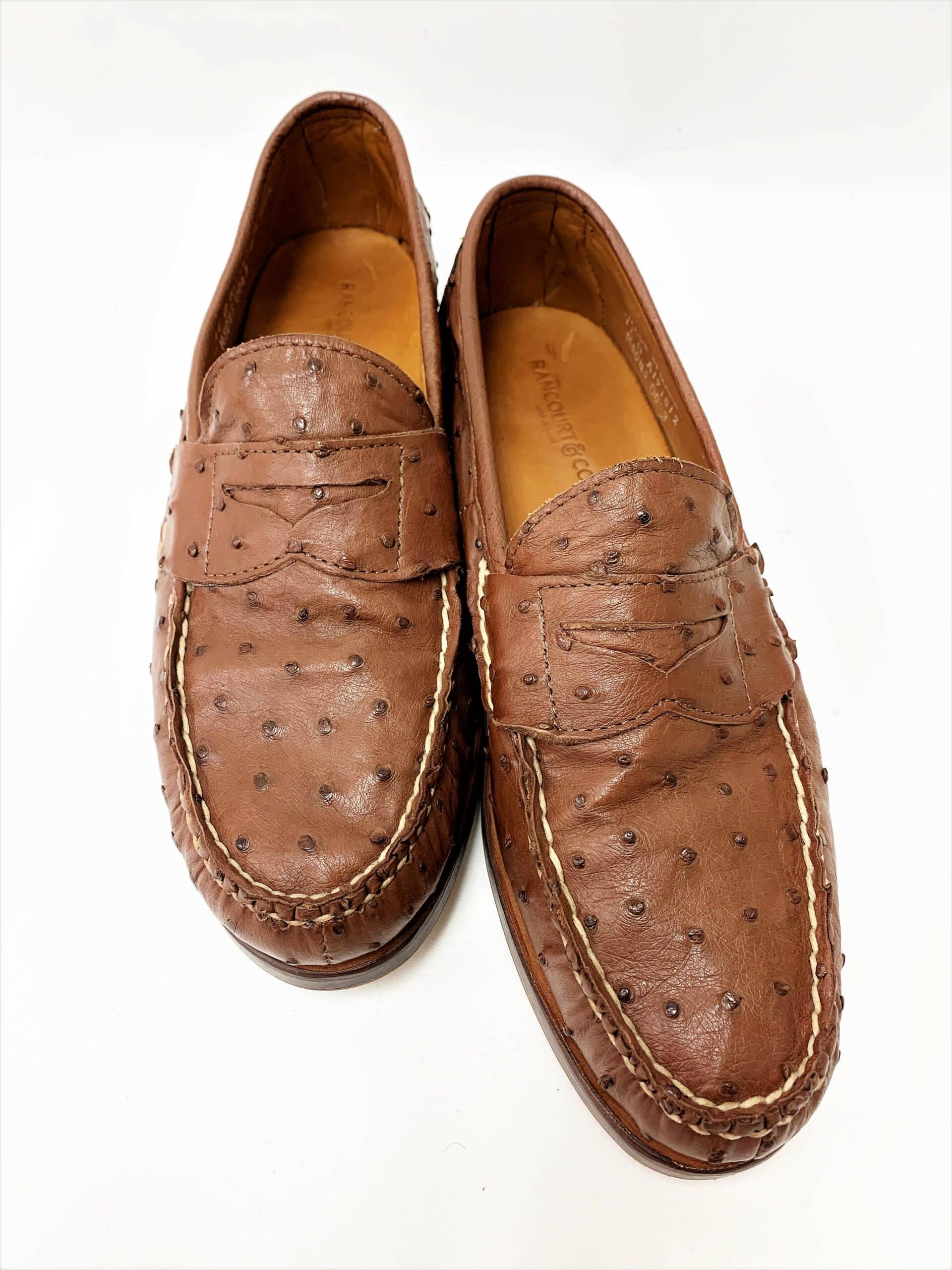 Sienna Full Quill Ostrich Penny Loafers – Bayou Land Leather